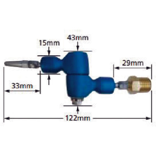 NOGA ノガ高圧用クールアームミニ BSPT1/4”アダプター・ノズル付 CA3501 1 個