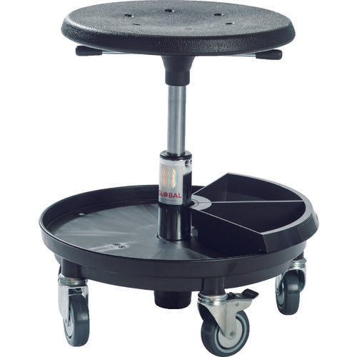 Global SIGMA 400P 工具トレー付作業チェア 樹脂製ベース 座高37〜50cm 2030013000 1 脚