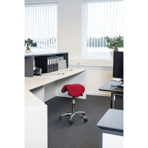 Global DALTON サドルチェア レッド 座高58〜77cm 462074212 1 脚