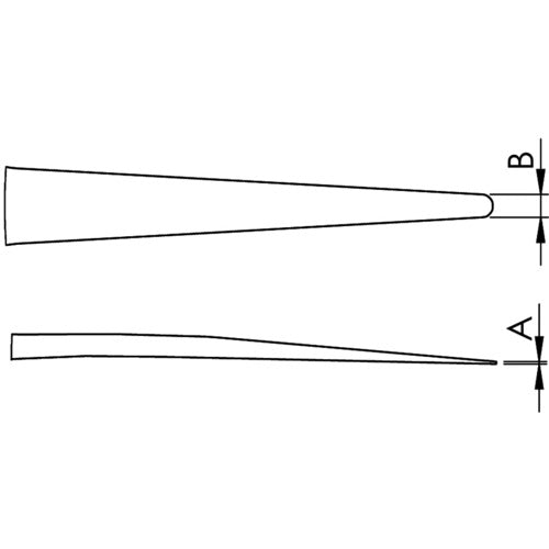idealtek ESD tweezers, replaceable tip type, reverse action type, 2AXCFR, 2AXCFR-SA-1-IT, 1 piece