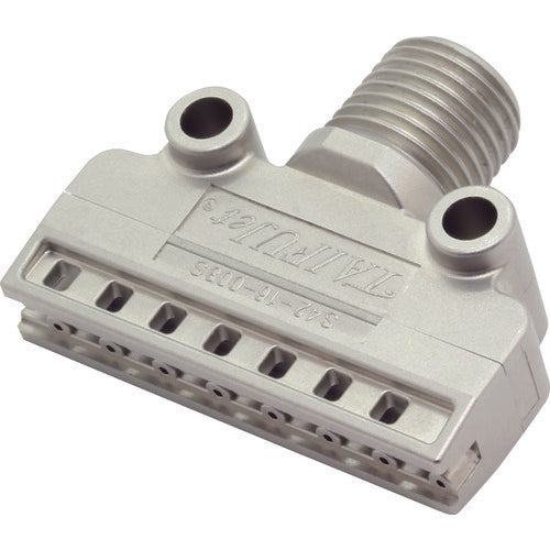 IKEUCHI Compact Flat Air Nozzle TAIFUJet Series Stainless Steel 316L Thread 1/4 Male Φ0.8 1/4MTFFS4216008S316LIN 1 pc