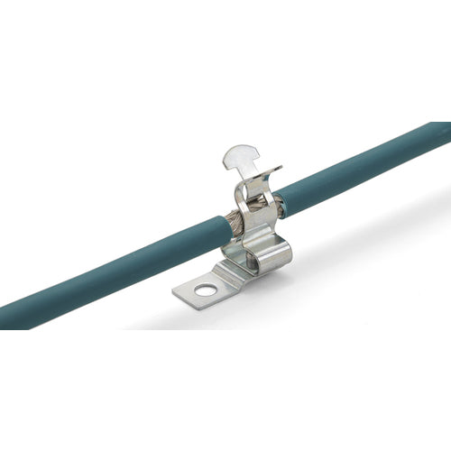 HEBOTEC EMC protection shield clamp, shield diameter 3-12mm, M4 screw fastening, 10 pieces, 1022-311, 1 bag