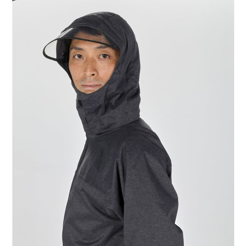 TRUSCCO 후드가 돌리는 스트레치 레인 슈트 츠바 붙어 멜란지 네이비 S NRSR-NV-S 1 착용