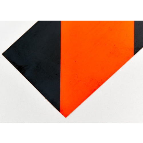 TRUSCO Fluorescent Tiger Pattern Line Tape 50mm x 10m Orange x Black KTL5010OBK 1 Roll