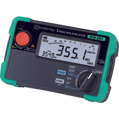 KYORITSU デジタル絶縁抵抗計(6レンジ) KEW3551 1 台