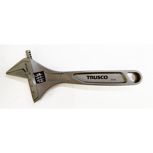 TRUSCO 슈퍼 와이드 티타늄 합금제 원숭이 렌치 200mm 38mm TSWMTC-200 1 쵸