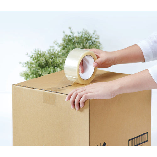 TRUSCO transparent packaging tape for medium and light weight packaging 48mm x 50m 1 roll OPTM48X50-1 1 roll