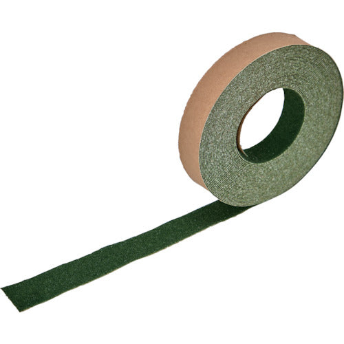 TRUSCO ノンスリップテープ 屋外用 25mmX10m 緑 TNS-2510 1 巻
