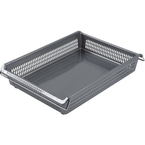 TRUSCO スタックトレーハンドル付 A4浅型 グレー SKTA4S-GY 1 個