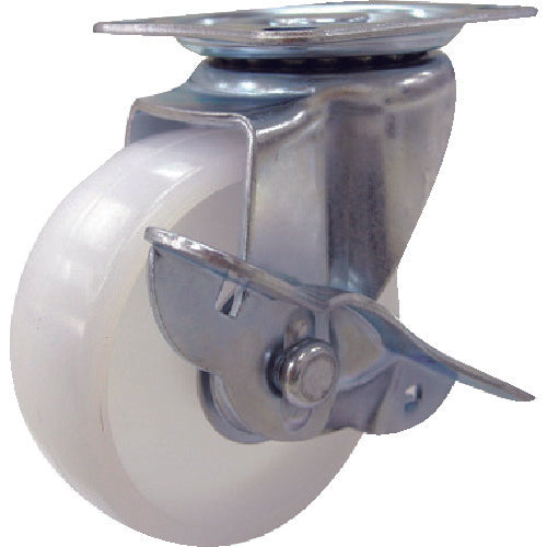 TRUSCO 台車用キャスター Φ100 ナイロン車 自在ストッパー付 TYSG-100NS 1 個