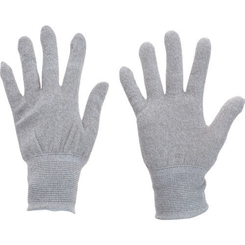TRUSCO Copper Fiber ESD Gloves, Non-Coated Type, Size S, Bulk Purchase of 10 Pairs, ESD-GPS-M10 1 S
