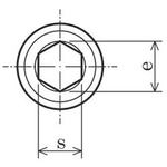 TRUSCO 육각구멍부착 고정나사 봉끝 스틸 M10×12 15개입 Y102-1012 1 PK