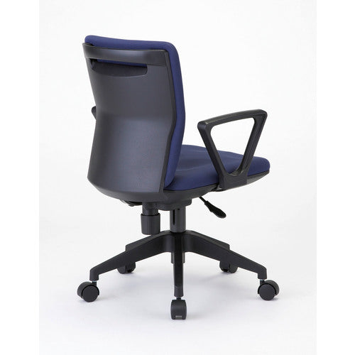 TRUSCO Pressure-Relieving Office Chair, Fabric-Upholstered, With Armrests, Navy, FCC55A-NV, 1 Piece