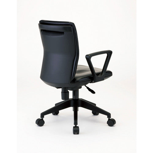 TRUSCO Pressure-Relieving Office Chair, Vinyl Leather Covered, With Armrests, Black, FCC55LA-BK, 1 Piece