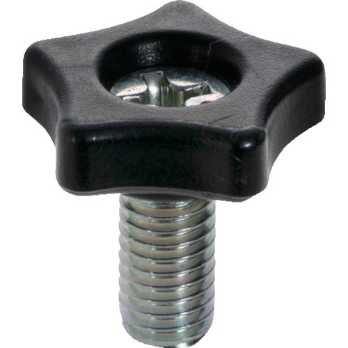 TRUSCO 十字穴付ツールノブφ11 黒 M3X8 ノブ高さ4.5 10個入 (P=0.5) TT1M3X8-BK 1 袋