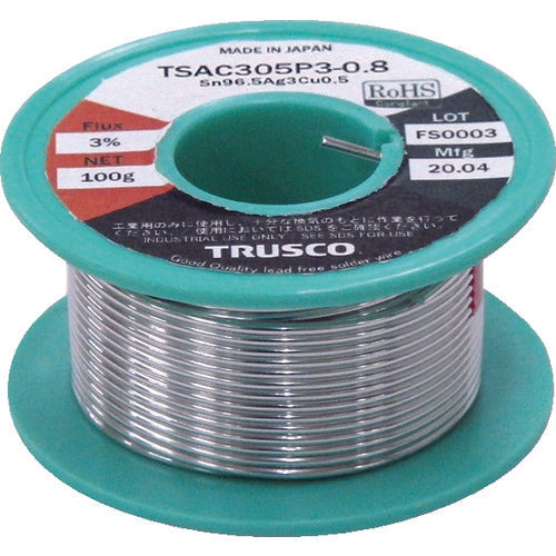 TRUSCCO 무연 솔더 (약 들어) 100G 권 1.6 TSAC305P3-1.6 1 권