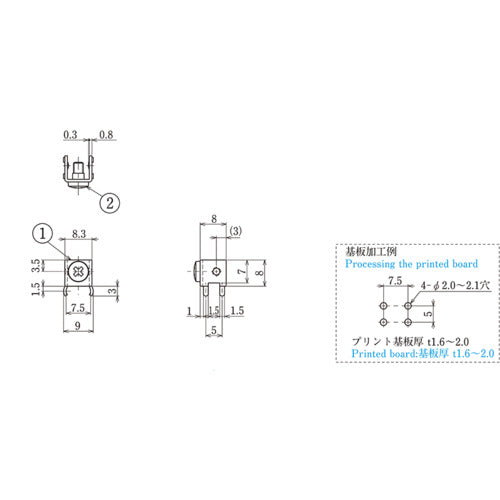 TRUSCO 基板端子 20A (10個入) T4074CS 1 PK