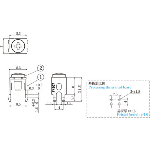 TRUSCO 基板端子 15A (10個入) T4107AS 1 PK