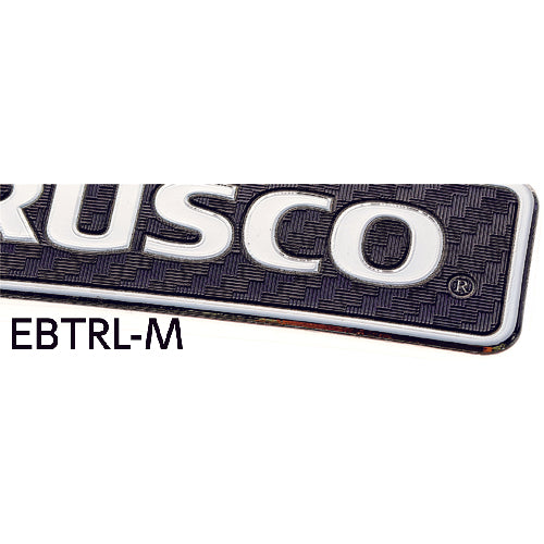 TRUSCO 超耐候性軟質エンブレム TRUSCOロゴ文字のみ エンボス加工タイプ EBTRL-M 1 枚