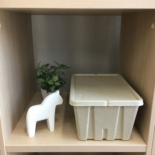 TRUSCO パルプ製ツールボックスM グレー PTBM-GY 1 個