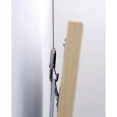 TRUSCO 와이어 현수 부품 탈락 방지 카라비너 부착 후크 1.0~1.5Φ용 TBS-20RP 1개