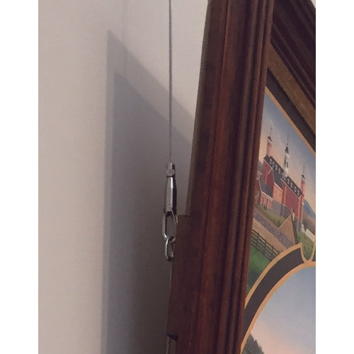 TRUSCO 와이어 현수 부품 탈락 방지 카라비너 부착 후크 1.5~2.0Φ용 TSF-20RP 1개