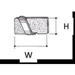 TRUSCO 配線固定具 ベストステッカー H10mmXW19.5mmXアーム長14.5mm K102BS 1 箱