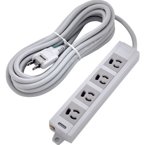 TRUSCO 전원 탭 3P 누락 방지 4개 입 10M 어스/마그넷 부착 TOT3N-410 1개