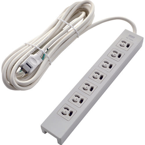 TRUSCO Power Strip, 3P, 7-Outlet, 5M, Earth/Magnet Included, TOT3N-705, 1 pc