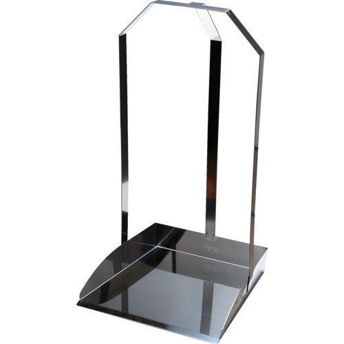 TRUSCO All-stainless steel dustpan, three-handled dustpan, no holes, SU3-MDP-A, 1 piece