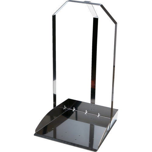 TRUSCO All-stainless steel dustpan, three-handled dustpan with drainage hole, SU3-MDP-B, 1 piece