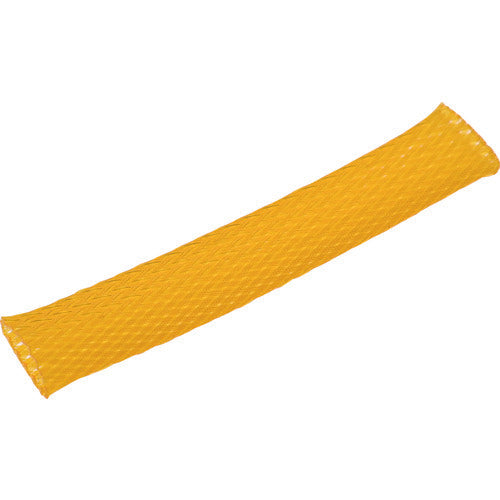 TRUSCO Color Braided Tube, Natural Fold Diameter 13mm, Length 10m, 1 Roll, Yellow, BTC-12-Y, 1 Roll