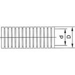 TRUSCO Corrugated Tube Orange Slit Inner Diameter 25 Length 10m 1 Roll CGT-25OR 1 Roll