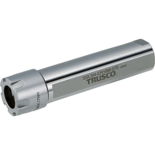 TRUSCO NC旋盤用ストレートシャンクコレットホルダ フラット付きERMコレットホルダSSL型(インチ) シャンク径1 全長129 ER20用 SSL1-ER20M-105 1 本