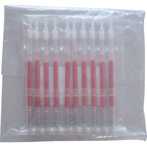 TRUSCO ガンマ滅菌ゲルボールペン赤(10本入) TCBP10-R 1 PK
