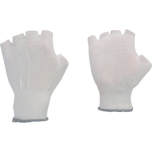 Midori Anzen Low Dust Gloves (Fingerless Type) 10 Pairs L MCG-703N-L 1 Bag