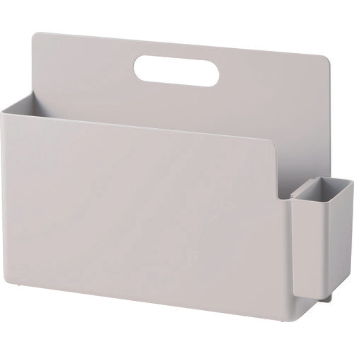 우치다 데스크 트레이 칸막이・트레이가 되는 캐리 박스 화이트 그레이 15000011 1개