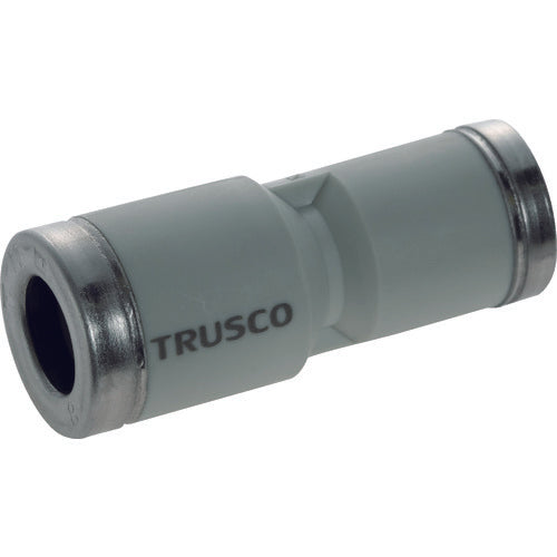 TRUSCO Tube Fitting One-Hand Detachable Different Diameter Union Straight 8mm x 10mm TTSD8-10 1 pc