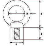 TRUSCO 아이볼트 스텐 주조품 Φ13X홀 직경 34XM16 (1개=1봉) TIB-16M 1개