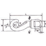 TRUSCO マガタマスイベル ステンレス製 線径Φ3X開口5mm 1個入 TMS-0 1 個