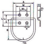 TRUSCO ハンガーユニットD型 ステンレス製 L48XW48 1個入 THUD-4848 1 個
