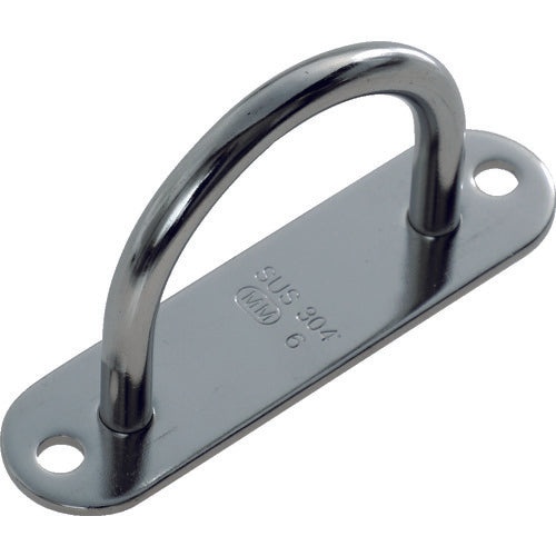 TRUSCO Eye Plate Pad Eye Wide Stainless Steel 6mm 1 piece TPD-6W 1 piece