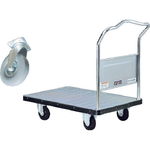 댄디 스틸 대차 댄디 D 시리즈 타입 DA 고정 핸들식 악로용 에어 타이어 사양 W900XD600 UDA-LS-AP180 1대