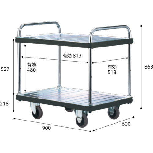 댄디 스틸 대차 댄디 D 시리즈 타입 DA 2단 테이블식 W900XD600 DA-T2 1대