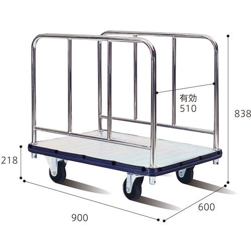 댄디 스틸 대차 댄디 D 시리즈 타입 DA 양사이드 핸들식 W900XD600 DA-P 1대