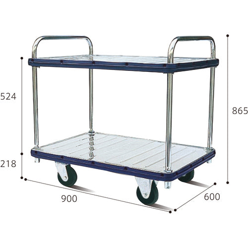 ダンディ ステンレス台車 ダンディSシリーズ タイプSA 2段テーブル式 W935×D605 SA-T2 1 台