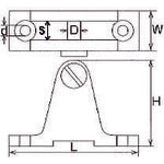 TRUSCO Stainless Steel Deck Hinge, Gap 8mm, TDH-1, 1 pc