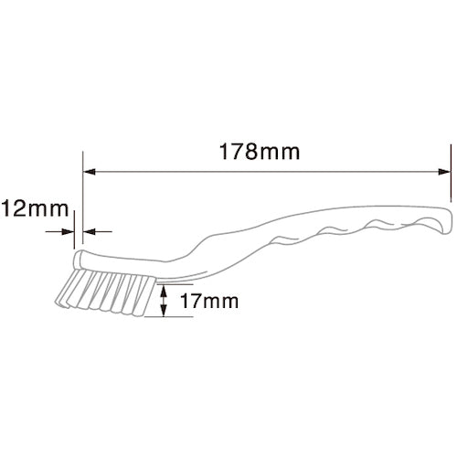 BURRTEC 바큐트 플러스 칫솔형 브러쉬 황 BCP-HBY 69302604 1개