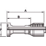 Parker flange type fitting code 62 16A77-16-16 1 piece