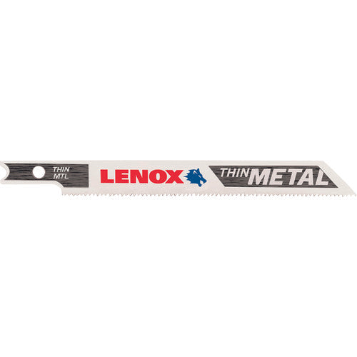 LENOX Jigsaw Replacement Blade Bimetal Jigsaw Blade U-Shank Stainless Steel, Iron, Non-Ferrous Metals Thin Material 92.2mm x 24 Teeth (5 Pieces) B324U5 1991576 1 PK